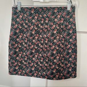 Zara Floral Mini Skirt